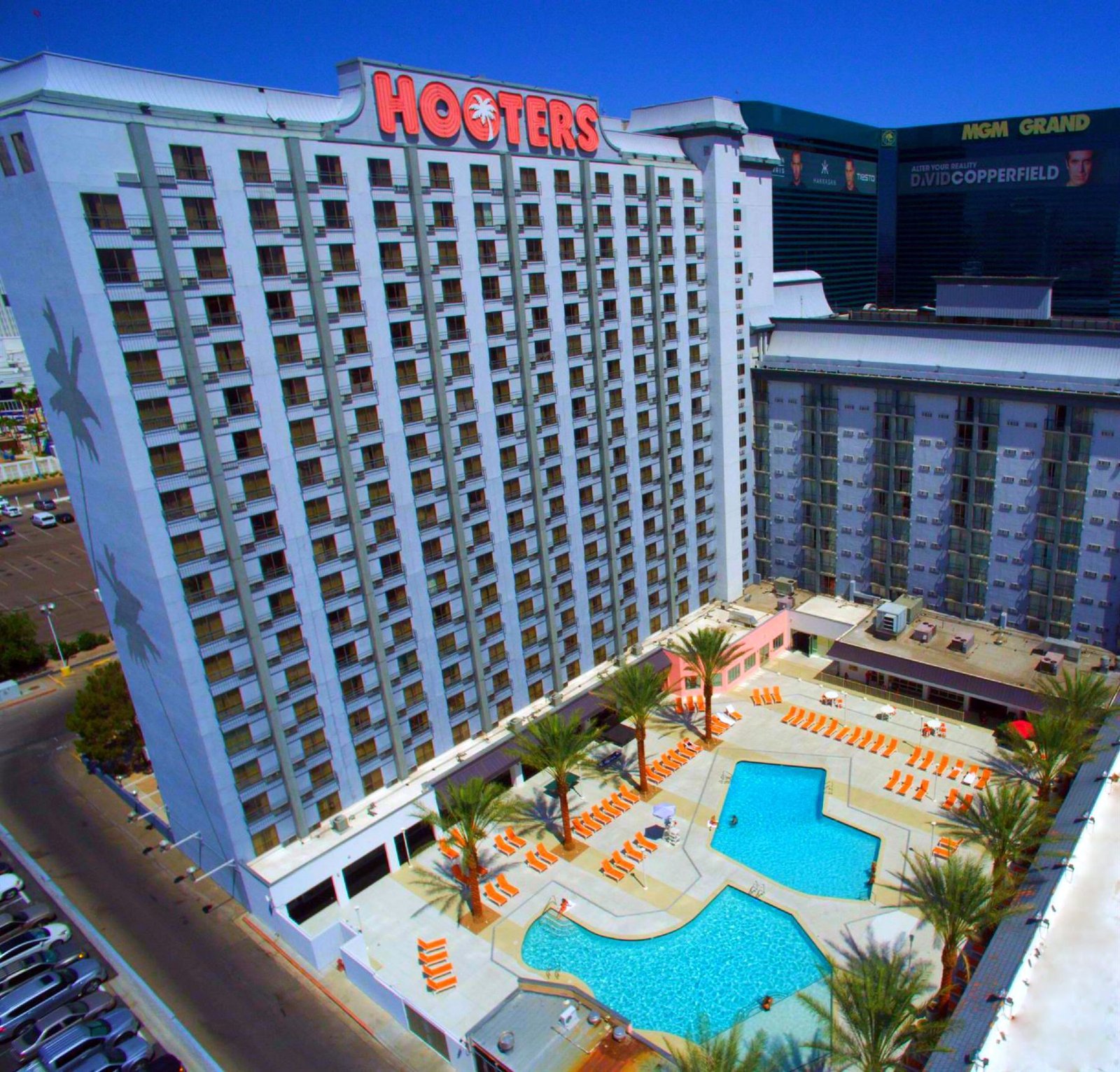 Pool and towers